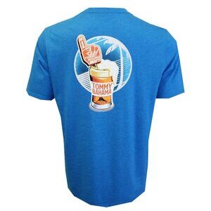 Tommy Bahama Men’s Small Thirst Round Graphic T-Shirt Picasso Blue Heather
